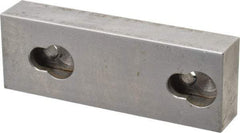 Kurt - 3.969" Wide x 1-3/8" High x 0.73" ThickFlat/No Step Vise Jaw - Semi-Hard, Steel, Fixed Jaw, Compatible with 4" Vises - Benchmark Tooling