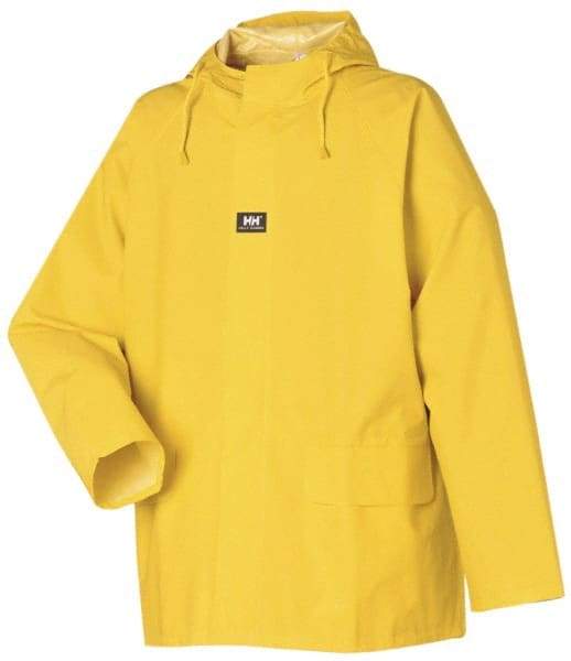 Helly Hansen - Size 2XL, Yellow, Rain Jacket - 46-48" Chest, 2 Pockets - Benchmark Tooling