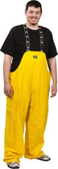 Helly Hansen - Size 2XL, Yellow, Rain Bib Overall - 1 Pocket, Open Ankle - Benchmark Tooling