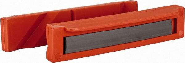 Flexbar - 5" Jaw Width, Nylon, Bowed Vise Jaw Cap - Magnetic Attachment - Benchmark Tooling