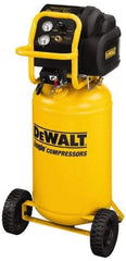 DeWALT - 1.6 Running HP, 5.4 CFM at 90 psi Vertical Port Electric Compressor - 15 Gallon Tank, 15 Amp, 200 Max psi, 120V - Benchmark Tooling