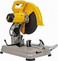 DeWALT - 14" Blade Diam, 1" Arbor Hole, Miter Chop & Cutoff Saw - 1 Phase, 4,000 RPM, 5.5 hp, 120 Volts - Benchmark Tooling