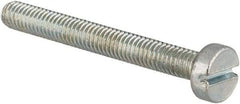 Value Collection - M3x0.50, 25mm Length Under Head Slotted Drive Machine Screw - Cheese Head, Grade 4.8 Steel, Zinc-Plated Finish, Without Washer - Benchmark Tooling