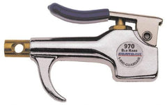 Guardair - 120 Max psi Venturi Nozzle Thumb Lever Blow Gun - 1/4 NPT, Aluminum - Benchmark Tooling