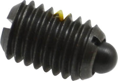 Gibraltar - 1/2-13, 3/4" Thread Length, 0.151" Plunger Projection, Steel Threaded Spring Plunger - 1/4" Max Plunger Diam, 0.75" Plunger Length, 1.75 Lb Init End Force, 5.5 Lb Final End Force - Benchmark Tooling