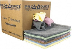 PRO-SOURCE - Virgin Cotton Car Wash Towels - Assorted Colors, Terry Cloth, Low Lint, 10 Lbs. at 2 to 4 per Pound, Box - Benchmark Tooling