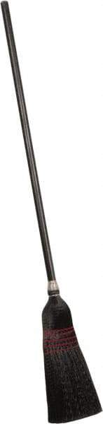 PRO-SOURCE - 60" OAL Polypropylene Bristle Corn Broom - Wood Handle, Water Resistance - Benchmark Tooling