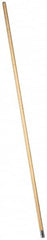 PRO-SOURCE - 60" Wood Female Thread Mop Handle - 1-1/8" Handle Diam, Metal Connector, Use with Wet Mops - Benchmark Tooling