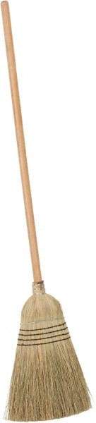 PRO-SOURCE - 60" OAL Corn Bristle Broom - Wood Handle - Benchmark Tooling