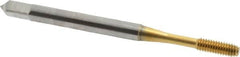 OSG - #4-48 UNF H4 Thread Limit Modified Bottoming Thread Forming Tap - Cobalt, TiN Finish, 1-7/8" OAL, 9/16" Thread Length, Right Hand Thread, Series HY-PRO NRT - Benchmark Tooling