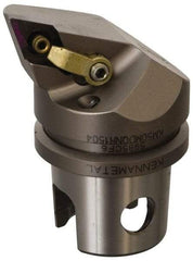 Kennametal - Right Hand Cut, Size KM32, DN.. Insert Compatiblity, External Modular Turning & Profiling Cutting Unit Head - 22mm Ctr to Cutting Edge, 35mm Head Length, Through Coolant, Series Kenloc - Benchmark Tooling
