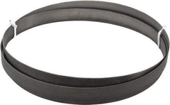 Lenox - 10 to 14 TPI, 9' 7-1/2" Long x 1" Wide x 0.035" Thick, Welded Band Saw Blade - Bi-Metal, Toothed Edge, Modified Raker Tooth Set, Flexible Back, Contour Cutting - Benchmark Tooling