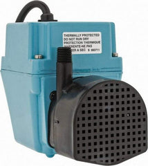 Little Giant Pumps - 1/40 HP, 5.1 psi, Aluminum Miniature Submersible Pump - 3/8 Inch Inlet, 1/4 Inch Outlet, 6 Ft. Long Power Cord, 1.7 Amp - Benchmark Tooling