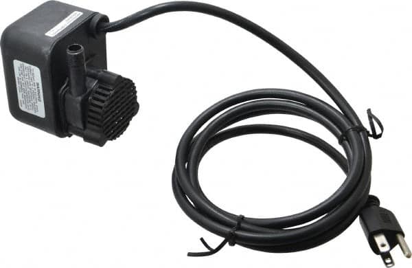 Little Giant Pumps - 1/125 HP, 3 psi, Aluminum Miniature Submersible Pump - 1/4 Inch Inlet, 1/2 Inch Outlet, 6 Ft. Long Power Cord, 0.6 Amp - Benchmark Tooling