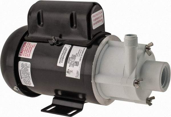 Little Giant Pumps - 1/8 HP, 29.3 Shut Off Feet, Magnetic Drive Pump - 1 Phase, 60 Hz - Benchmark Tooling