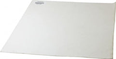 Made in USA - 12" Long, 12" Wide, Silicone Rubber Foam Sheet - 50 to 60 Durometer, White, -20 to 500°F, 640 psi Tensile Strength, Adhesive Backing, Stock Length - Benchmark Tooling