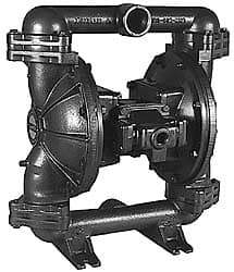 SandPIPER - 2" NPT, Metallic, Air Operated Diaphragm Pump - PTFE/Neoprene Diaphragm, Stainless Steel Housing - Benchmark Tooling