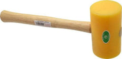 Garland - 1-1/2 Lb Head Polyethylene Mallet - 14" OAL, 16-1/2" Long Wood Handle - Benchmark Tooling