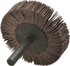 3M - 2" Diam x 1/2" Face Width, Very Fine Aluminum Oxide Coated Mounted Flap Wheel - 1/4" Shank Mount, 180 Grit, XE Weighted Cloth Backing, 20,000 Max RPM - Benchmark Tooling