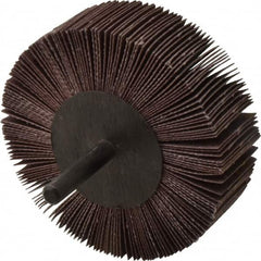 3M - 3" Diam x 1" Face Width, Extra Fine Aluminum Oxide Coated Mounted Flap Wheel - 1/4" Shank Mount, 320 Grit, XE Weighted Cloth Backing, 18,000 Max RPM - Benchmark Tooling