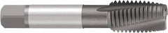 Emuge - 5/8-18 UNF 3 Flute 3BX Plug Spiral Flute Tap - Cobalt, Nitride Finish, 3-13/16" OAL, Left Hand Flute, Right Hand Thread - Benchmark Tooling