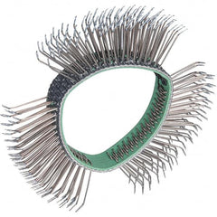 Dynabrade - 4" OD, Bent Filament Wheel Brush - 1/2" Face Width - Benchmark Tooling