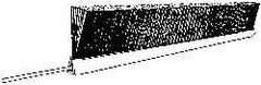 PRO-SOURCE - 1/2" Back Strip Brush Width, Stainless Steel Back Strip Brush - 3" Bristle Length, Brass, 36" OAL - Benchmark Tooling