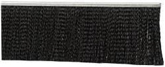PRO-SOURCE - 1/2" Back Strip Brush Width, Metal Black Nylon Strip Brush - 3" Bristle Length, Nylon, 36" OAL - Benchmark Tooling