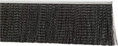 PRO-SOURCE - 1/2" Back Strip Brush Width, Metal Black Nylon Strip Brush - 4" Bristle Length, Nylon, 36" OAL - Benchmark Tooling