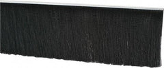 PRO-SOURCE - 1/2" Back Strip Brush Width, Metal Black Nylon Strip Brush - 6" Bristle Length, Nylon, 36" OAL - Benchmark Tooling