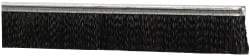 PRO-SOURCE - 1/2" Back Strip Brush Width, Metal Black Nylon Strip Brush - 1" Bristle Length, Nylon, 72" OAL - Benchmark Tooling