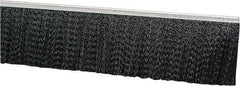 PRO-SOURCE - 1/2" Back Strip Brush Width, Metal Black Nylon Strip Brush - 2" Bristle Length, Nylon, 72" OAL - Benchmark Tooling