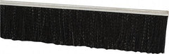 PRO-SOURCE - 1/2" Back Strip Brush Width, Metal Black Nylon Strip Brush - 3" Bristle Length, Nylon, 72" OAL - Benchmark Tooling