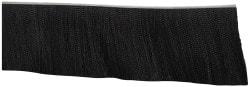 PRO-SOURCE - 1/2" Back Strip Brush Width, Metal Black Nylon Strip Brush - 6" Bristle Length, Nylon, 72" OAL - Benchmark Tooling