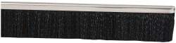 PRO-SOURCE - 5/16" Back Strip Brush Width, Metal Black Nylon Strip Brush - 2" Bristle Length, Nylon, 36" OAL - Benchmark Tooling