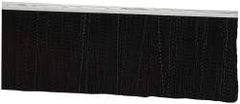 PRO-SOURCE - 5/16" Back Strip Brush Width, Metal Black Nylon Strip Brush - 4" Bristle Length, Nylon, 36" OAL - Benchmark Tooling