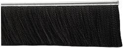 PRO-SOURCE - 5/16" Back Strip Brush Width, Metal Black Nylon Strip Brush - 4" Bristle Length, Nylon, 72" OAL - Benchmark Tooling