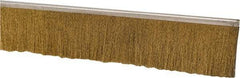 PRO-SOURCE - 1/2" Back Strip Brush Width, Stainless Steel Back Strip Brush - 2" Bristle Length, Brass, 72" OAL - Benchmark Tooling