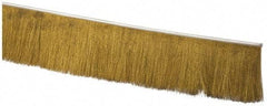 PRO-SOURCE - 1/2" Back Strip Brush Width, Stainless Steel Back Strip Brush - 4" Bristle Length, Brass, 72" OAL - Benchmark Tooling