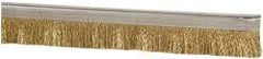 PRO-SOURCE - 5/16" Back Strip Brush Width, Stainless Steel Back Strip Brush - 1" Bristle Length, Stainless Steel, 36" OAL - Benchmark Tooling