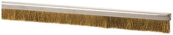 PRO-SOURCE - 5/16" Back Strip Brush Width, Stainless Steel Back Strip Brush - 1" Bristle Length, Stainless Steel, 72" OAL - Benchmark Tooling