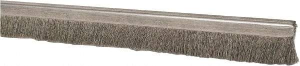 PRO-SOURCE - 5/16" Back Strip Brush Width, Stainless Steel Back Strip Brush - 1" Bristle Length, Stainless Steel, 36" OAL - Benchmark Tooling