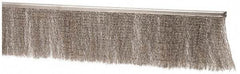 PRO-SOURCE - 5/16" Back Strip Brush Width, Stainless Steel Back Strip Brush - 4" Bristle Length, Stainless Steel, 36" OAL - Benchmark Tooling