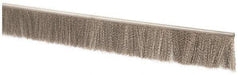 PRO-SOURCE - 1/2" Back Strip Brush Width, Stainless Steel Back Strip Brush - 2" Bristle Length, Stainless Steel, 72" OAL - Benchmark Tooling