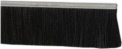 PRO-SOURCE - 1/2" Back Strip Brush Width, Metal Black Nylon Strip Brush - 4" Bristle Length, Nylon, 36" OAL - Benchmark Tooling