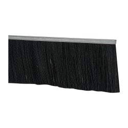 PRO-SOURCE - 1/2" Back Strip Brush Width, Metal Black Nylon Strip Brush - 5" Bristle Length, Nylon, 36" OAL - Benchmark Tooling