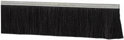 PRO-SOURCE - 1/2" Back Strip Brush Width, Metal Black Nylon Strip Brush - 4" Bristle Length, Nylon, 72" OAL - Benchmark Tooling