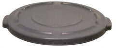 Rubbermaid - Round Lid for Use with 20 Gal Round Trash Cans - Gray, Plastic, For 2620 Brute Trash Cans - Benchmark Tooling