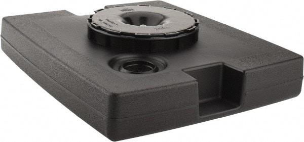 Rubbermaid - Black Plastic Weighted Base - Compatible with 56 Gal Containers, 21-1/8" Long, 5" High - Benchmark Tooling