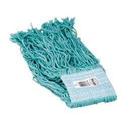 Rubbermaid - 5" Green Head Band, Small Blended Fiber Cut End Mop Head - 4 Ply, Use for General Purpose - Benchmark Tooling